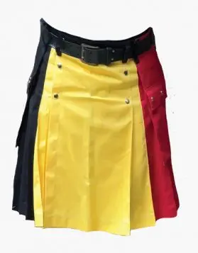  Belgium Flag Kilt - Front Image 