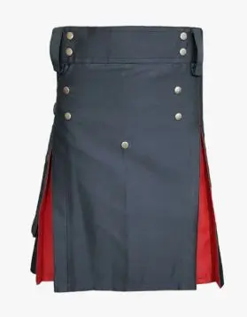 Black and Red Tactical Hybrid Kilt