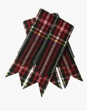 Black Stewart Kilt Flashes - Front Image
