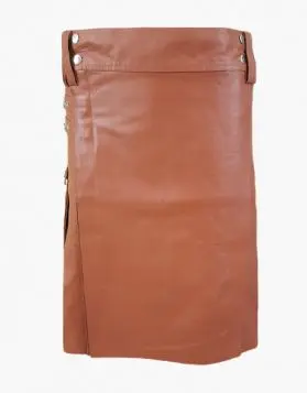 Brown Leather Kilt
