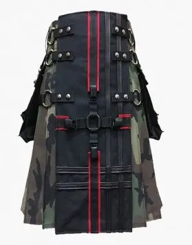 Camo Tactical Gothic Utility Kilt- Front Image
