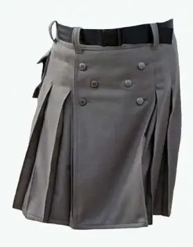 Cargo Grey mens utility kilt