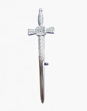 Claymore Silver Broad Sword Kilt Pin