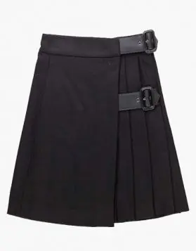 Female Black Mini Kilt- Front Image