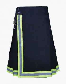 Firefighter Cargo High Visible Reflective Kilt- Front Image 