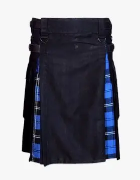 Black Hybrid Kilt- Front Image