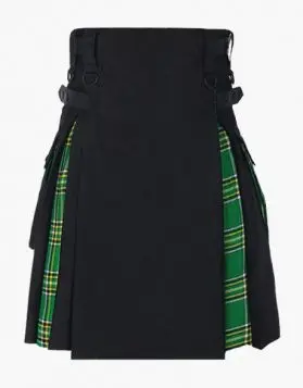 Irish Green Hybrid Kilt-Front Image 