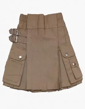 Kids Brown Utility Kilt