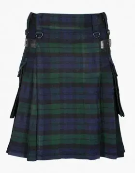 Lautreamont Black Watch Tartan Utility Kilt