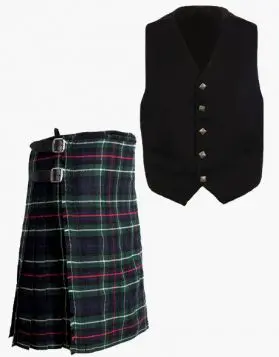 Mackenzie Tartan Kilt and Argyll Vest Set