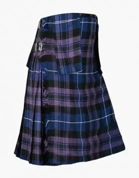 Men Pride of Scotland Tartan Utility Kilt with Front Pockets