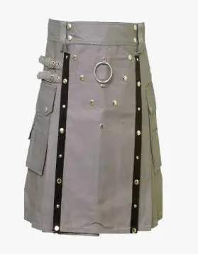 MODERN GREY UTILITY KILT