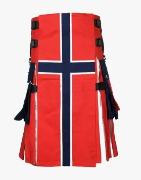 Norwegian Flag Kilt - Front Image 
