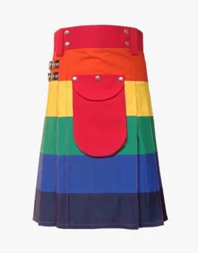 Pride Rainbow Hybrid Kilt- Front Image 