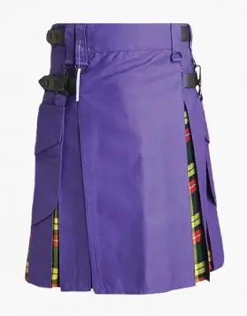 Purple Hybrid Kilt- Front Image 