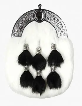 Rabbit Fur Sporran- Front Image