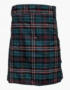 Scottish National Tartan Utility Kilt Studed Apron - Front Image