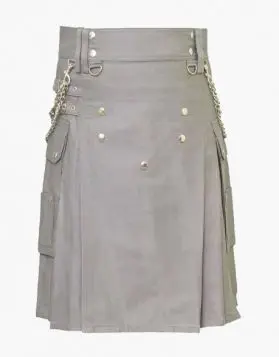 Utility Kilt Grey Scottish for Men's