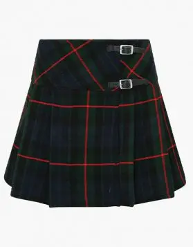 Women Gunn Tartan Mini Skirt Kilt- Front Image