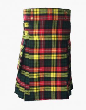 Buchanan Tartan Utility Kilt  - Front Image