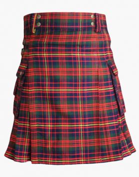 Cameron of Erracht Tartan Utility Kilt - Front Image