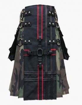 Camo Tactical Gothic Utility Kilt- Front Image