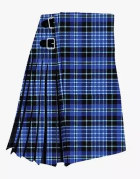 Clark Modern Tartan Kilt - Front Image 