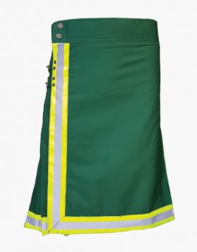  FireFighter Green Utility Kilt- Front Image 