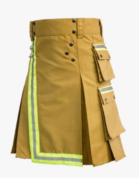 KHAKI FIREFIGHTER UTILITY KILT