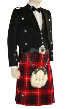 Fraser men tartan kilt outfit