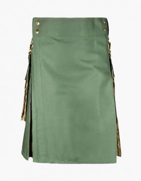 Hunting Camo Hybrid Kilt - Front Image