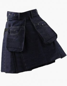 Indigo Blue Denim Working Kilt