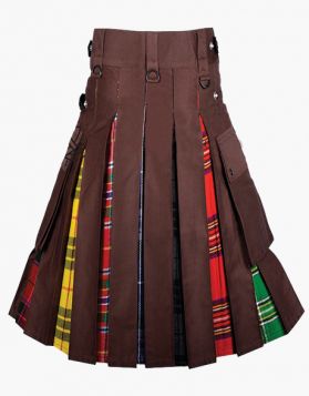 Lautreamont Brown Gay Pride Hybrid Kilt