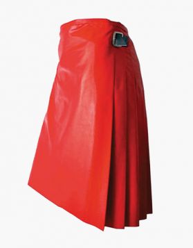 Red Leather Kilt- Side Image