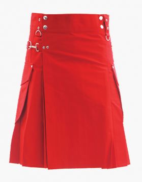 Utility Kilt Red