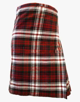 Red Black and White Scottish Tartan Kilt