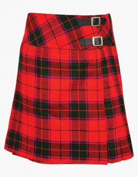 Robertson Red Female Short Tartan Kilt - Front Image