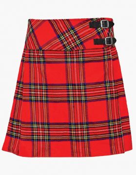 Royal Stewart Short Tartan Kilt Women's- Front Image