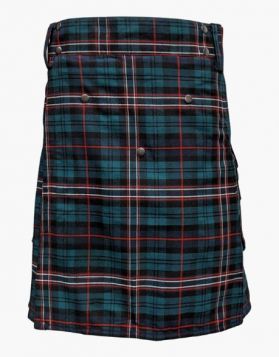 Scottish National Tartan Utility Kilt Studed Apron