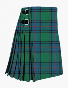Shaw Green Ancient Tartan Kilt - Front Image 