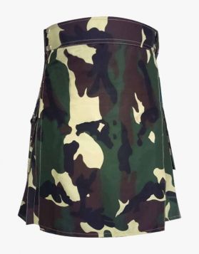 Army US Camo Tactical Utility Kilt- Front Image