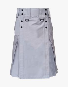 White Tactical Duty Kilt- Front image 